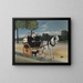 La Carriole du père Junier - Henri Rousseau — framed artwork on a wall