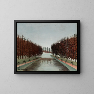 The Canal - Henri Rousseau — framed artwork on a wall