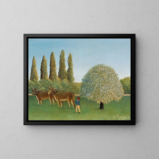 Prairie - Henri Rousseau — framed artwork on a wall
