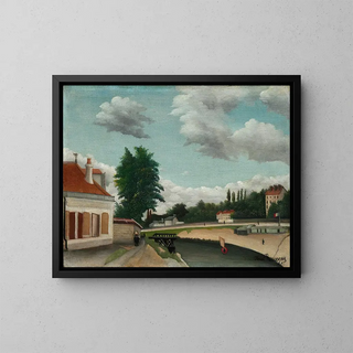Périphérie de Paris - Henri Rousseau — framed artwork on a wall