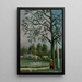 Landscape with Fishermen - Henri Rousseau — framed artwork on a wall