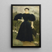 Portrait Painting of Madame M - Henri Rousseau — framed artwork on a wall