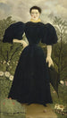 Portrait Painting of Madame M - Henri Rousseau — artwork view