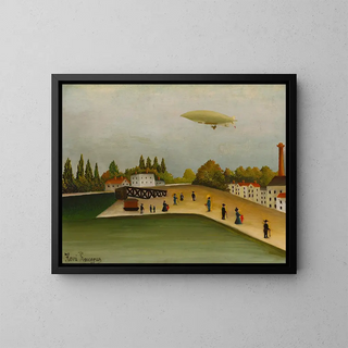 Quai d'Ivry - Henri Rousseau — framed artwork on a wall