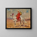 Cavalier and his mount - Henri Rousseau — framed artwork on a wall