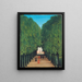 L'avenue du parc de Saint-Cloud - Henri Rousseau — framed artwork on a wall