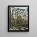 Les rives de la Bièvre près de Bicêtre - Henri Rousseau — framed artwork on a wall