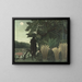 The snake charmer - Henri Rousseau — framed artwork on a wall