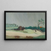 A Rainy Morning - Henri Rousseau — framed artwork on a wall