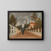 View of the surroundings of Paris - Henri Rousseau — framed artwork on a wall