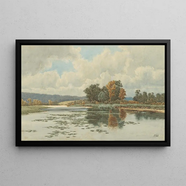 Bois de Pangbourne, Hautes-Thames - Henri Tebbitt — framed artwork on a wall