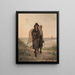 Children fishing playing - Henri van Seben — framed artwork on a wall