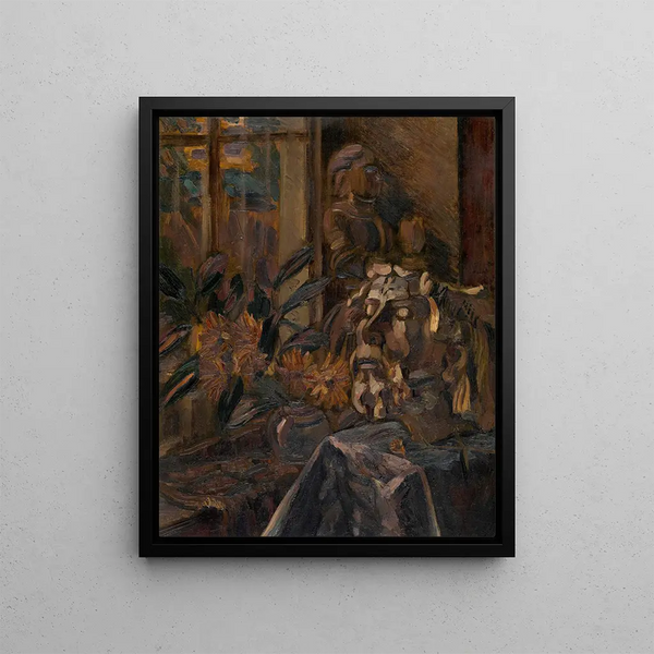 Nature morte avec buste - Henri Victor Gabriel Le Fauconnier — framed artwork on a wall