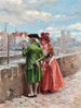 A walk along the Seine in Paris - Henri Victor Lesur — artwork view