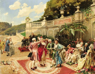 La fête au jardin - Henri Victor Lesur — artwork view