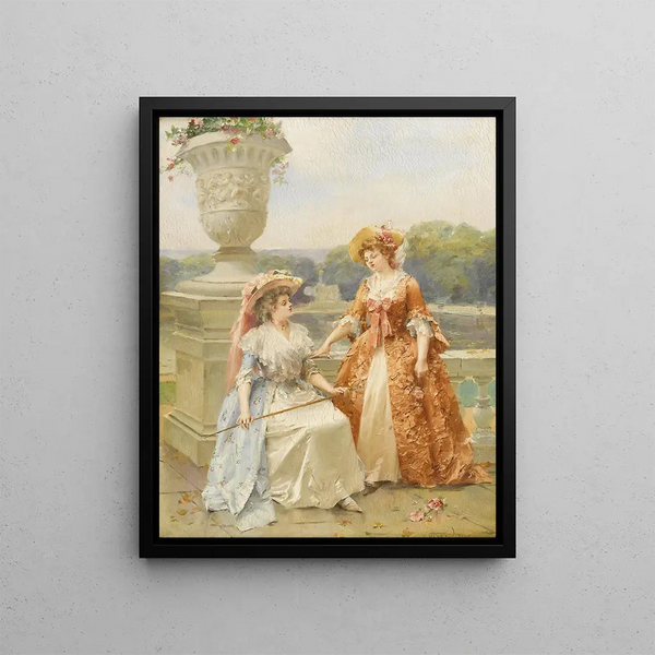 Untitled Painting - Henri Victor Lesur — framed artwork on a wall