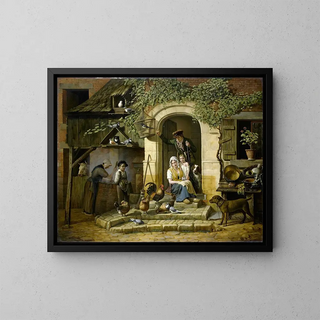 The hunter's house - Henri Voordecker — framed artwork on a wall
