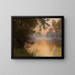 Sunset on the banks of the Loing - Henri Zuber — framed artwork on a wall