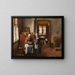 The Grandmothers' Feast - Henri de Braekeleer — framed artwork on a wall