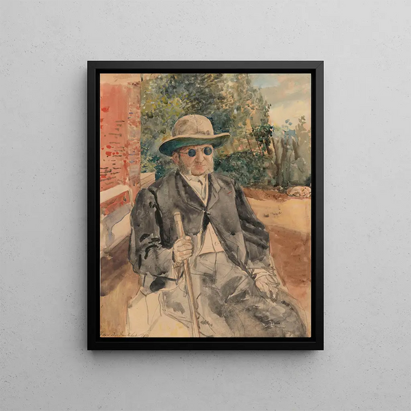 Gustave Coteaux - Henri de Braekeleer — framed artwork on a wall