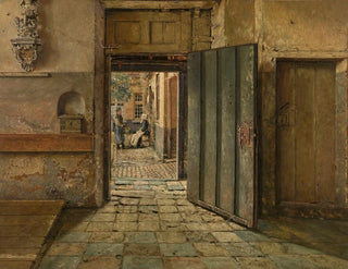 La Conversation - Henri de Braekeleer — artwork view