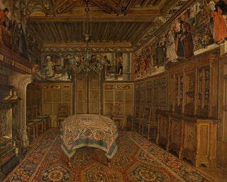 La salle à manger chez l'artiste Henri Leys - Henri de Braekeleer — artwork view