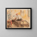 The Geographer - Henri de Braekeleer — framed artwork on a wall