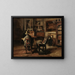 L'atelier de Ferdinand De Braekeleer I, père du peintre - Henri de Braekeleer — framed artwork on a wall
