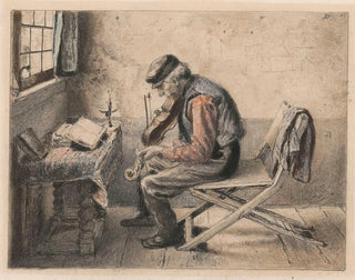 The Violin Player - Henri de Braekeleer — artwork view
