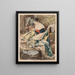 Woman sewing - Henri de Braekeleer — framed artwork on a wall