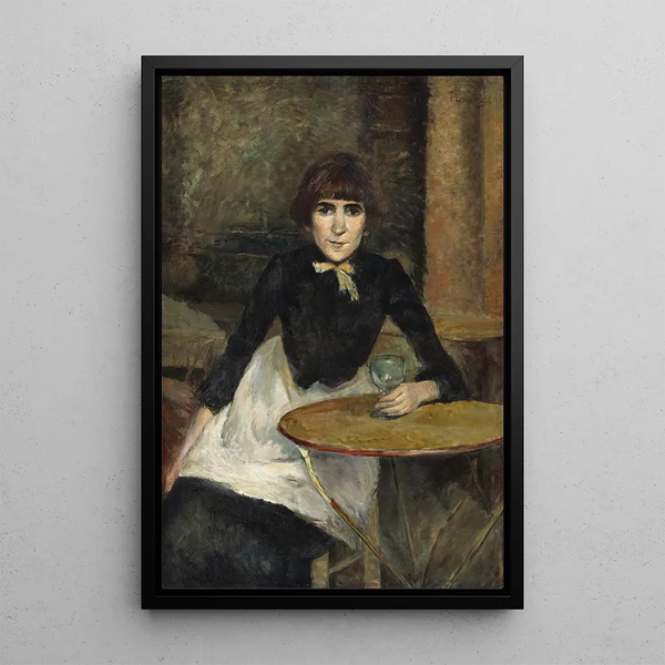 À la Bastille Jeanne Wenz - Henri de Toulouse-Lautrec — framed artwork on a wall