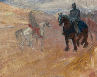Two armored knights - Henri de Toulouse-Lautrec — artwork view