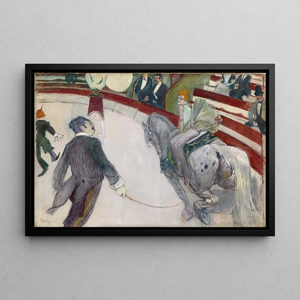 Écuyère au Cirque Fernando - Henri de Toulouse-Lautrec — framed artwork on a wall