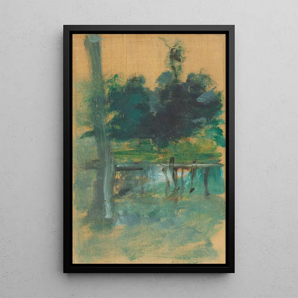 Malrom sous-bois - Henri de Toulouse-Lautrec — framed artwork on a wall