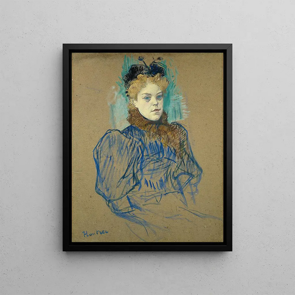 May Milton - Henri de Toulouse-Lautrec — framed artwork on a wall