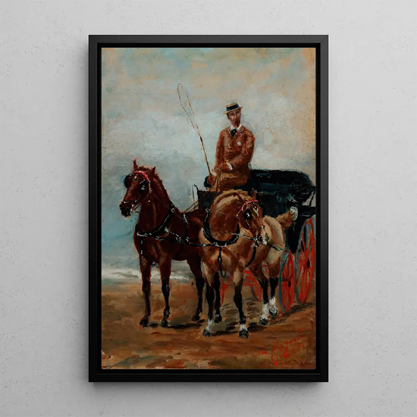 Monsieur - Henri de Toulouse-Lautrec — framed artwork on a wall