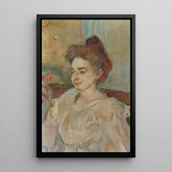 Portrait of Béatrice Tapie de Céleyran - Henri de Toulouse-Lautrec — framed artwork on a wall
