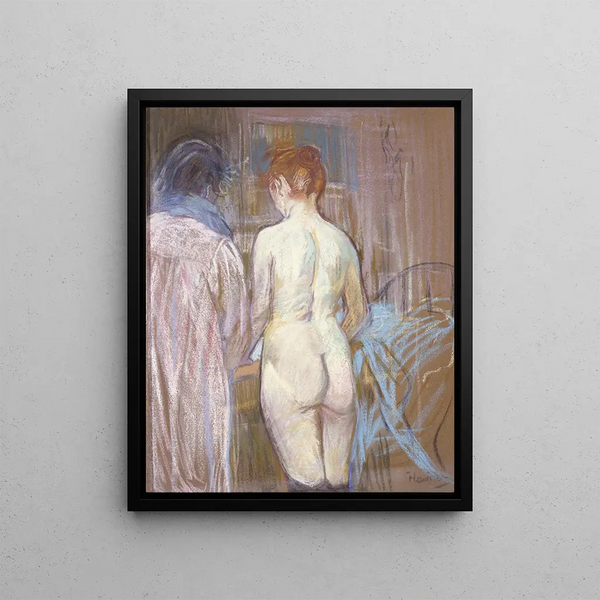 Prostitutes - Henri de Toulouse-Lautrec — framed artwork on a wall