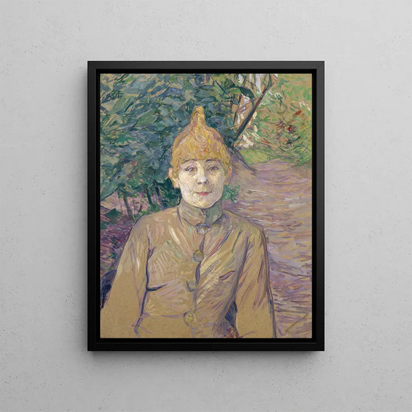The prostitute - Henri de Toulouse-Lautrec — framed artwork on a wall