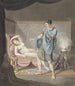 Classic representation of a standing man with a woman on a lounge chair - Henricus Franciscus Wiertz — artwork view