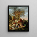 Shells and Marine Plants - Henricus Franciscus Wiertz — framed artwork on a wall
