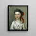 Henriette Charlotte Chastaigner Mme Nathaniel Broughton - Henrietta De Beaulieu Dering Johnston — framed artwork on a wall