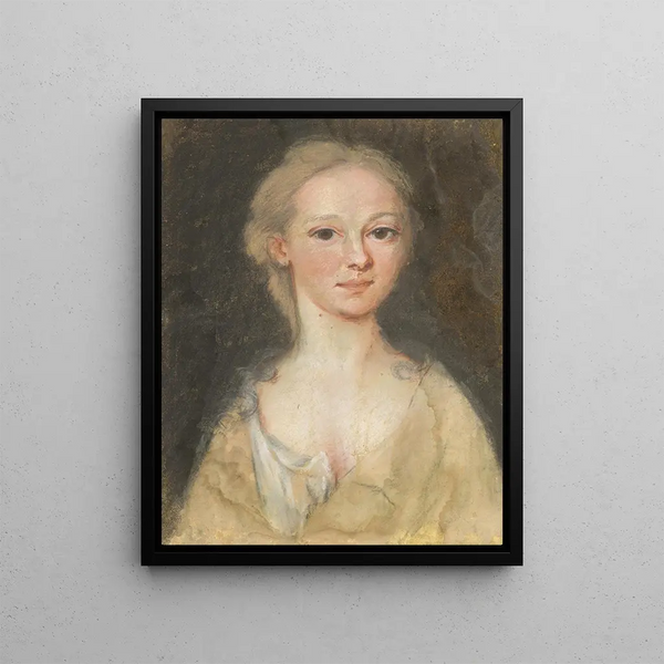 Ann Broughton Mme John Gibbs - Henrietta Johnston — framed artwork on a wall