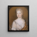 Mrs Pierre Bacot Marianne Fleur Du Gué - Henrietta Johnston — framed artwork on a wall