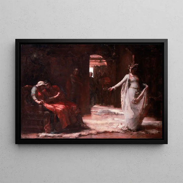 Ophelia - Henrietta Rae — framed artwork on a wall