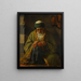 Man sewing - Henriette Browne — framed artwork on a wall