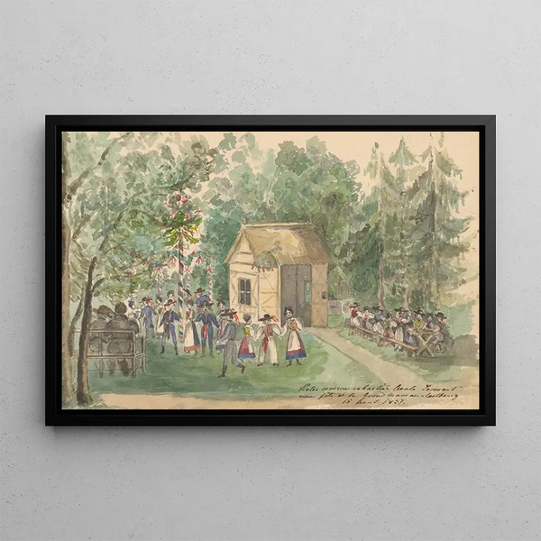 Slovak entertainment for Viktor Odescalchi - Henriette Odescalchi — framed artwork on a wall