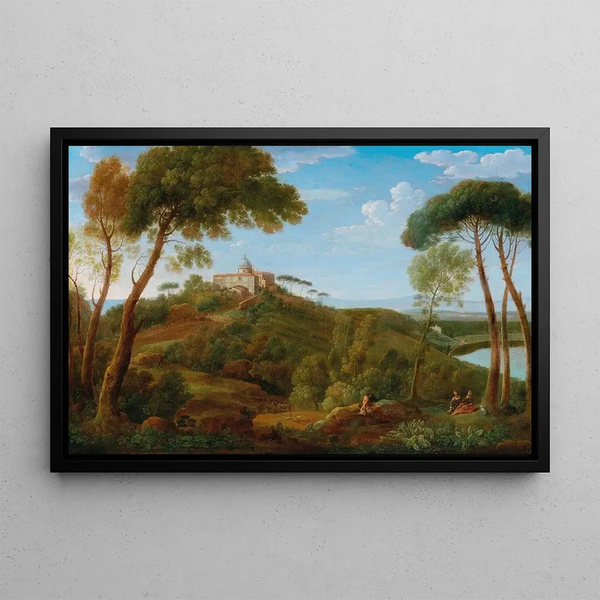 Castel Gandolfo Painting - Hendrik Frans van Lint — framed artwork on a wall