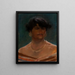 Head of an Indian - Henrique Bernardelli — framed artwork on a wall