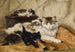 a mother and her kittens - Henriette Ronner-Knip — artwork view